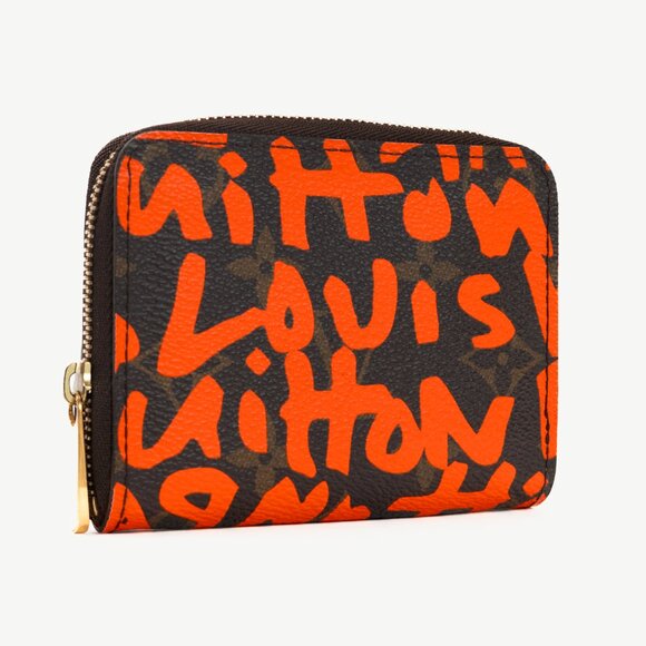 Louis Vuitton Zippy Orange Monogram Graffiti Coin Purse - Picture 2 of 11